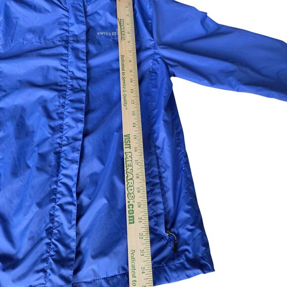 Swiss Alps Spring hooded jacket. Womens size S, blue and 100% polyester. - Picture 4 of 7